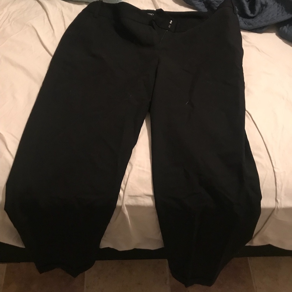 Black express straight legs slacks